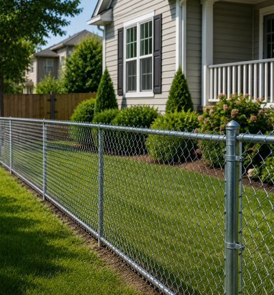 Residential Chain Link Fence Installation​