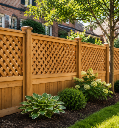 Residential Lattice Fence Installation for Chicago Area Homeowners